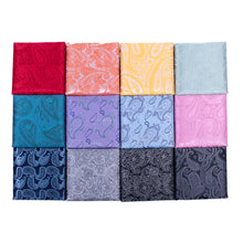 Load image into Gallery viewer, Clericci 12-Piece ASSORTED Spring/Summer Paisley Tie, Hanky &amp; Cufflink Gift Box Set
