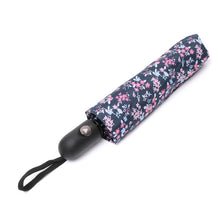 Load image into Gallery viewer, Nollia Compact Pink Floral Auto-Open Umbrella – 12" Travel Size, Wind-Resistant
