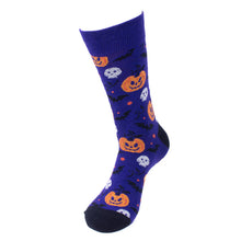 Load image into Gallery viewer, Parquet Men&#39;s Halloween Pumpkin &amp; Skull Novelty Socks
