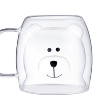 Load image into Gallery viewer, Double Walled Clear Polar Bear Cup – 250ML
