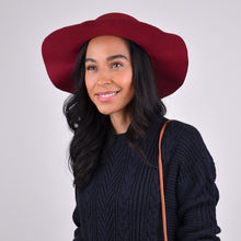 Load image into Gallery viewer, Nollia Women's Polyester Felt Floppy Wide Brim Bowknot Hat
