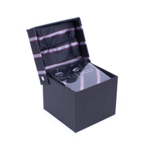Load image into Gallery viewer, Clericci 12-Piece ASSORTED Spring/Summer Striped Tie, Hanky &amp; Cufflink Gift Box Set
