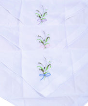 Load image into Gallery viewer, Selini Women's Embroidered Cotton Handkerchief Set – 3pc Box, 12 Pack
