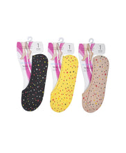 Load image into Gallery viewer, Nollia 12-Pack Assorted Stars &amp; Dots Shoe Liner Socks – Lightweight No-Show Fit
