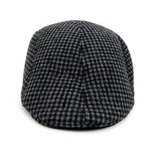 Load image into Gallery viewer, Westend Fall/Winter Charcoal Checkered Pattern Ivy Hat
