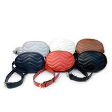 Load image into Gallery viewer, Nollia Ladies Oval Quilted Crossbody Bag
