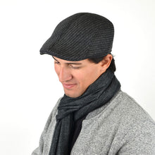 Load image into Gallery viewer, Westend Fall/Winter Charcoal Striped Ivy Hat – S/M &amp; L/XL
