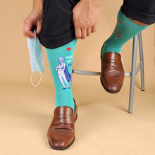 Load image into Gallery viewer, Parquet Health Care Heroes – Modern Heroes Ultra Premium Socks (Unisex)
