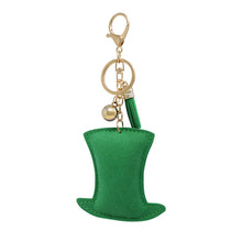 Load image into Gallery viewer, Nollia Bling Crystal Mardi Gras Hat Charm – Sparkly Party Keychain
