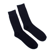 Load image into Gallery viewer, Vincent Di Mani Men’s 12-Pair Solid Black Polyester Dress Socks
