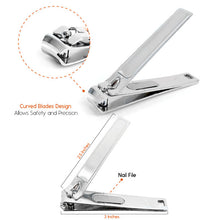 Load image into Gallery viewer, 48-Pack Glitter Nail Clippers with Display Case – Assorted Designs
