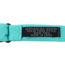 Load image into Gallery viewer, Umo Lorenzo Micro Woven Solid Freestyle Bow Tie – Self-Tie Design
