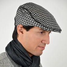 Load image into Gallery viewer, Westend Fall/Winter Houndstooth Ivy Hat – Wool Blend Flat Cap
