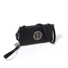 Load image into Gallery viewer, Nollia Ladies Solid Color Wallet on String – Crossbody Wallet with Emblem Accent
