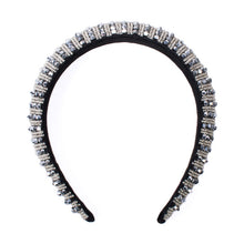 Load image into Gallery viewer, Nollia “C” Shaped Padded Headband with Pearl &amp; Rhinestone – Elegant Embellished Hair Accessory

