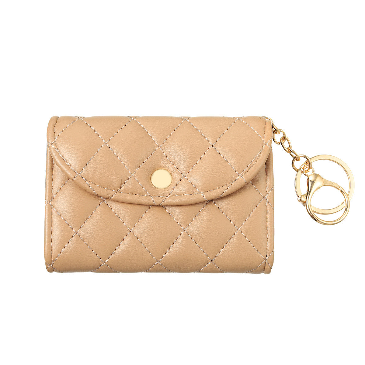 Quilted Mini Wallet Bag Charm