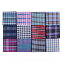 Load image into Gallery viewer, Clericci 12-Piece ASSORTED Spring/Summer Plaid Tie, Hanky &amp; Cufflink Gift Box Set
