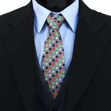 Load image into Gallery viewer, Parquet Poker Card Suits Pattern Novelty Tie – 100% Polyester
