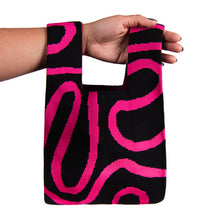 Load image into Gallery viewer, Nollia Swirl Pattern Mini Knit Tote Bag
