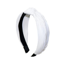 Load image into Gallery viewer, Nollia Pleated Solid "C" Shaped Headband – 12 Color Options

