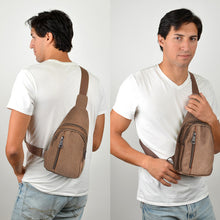 Load image into Gallery viewer, Canvas Crossbody Sling Bag with Urban Sporty Design
