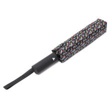 Load image into Gallery viewer, Nollia Compact Black with Colorful Bubble Auto-Open Umbrella – 12" Travel Size, Wind-Resistant
