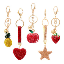 Load image into Gallery viewer, Bling Crystal Bag Charms Keychain
