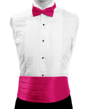 Load image into Gallery viewer, Boy's Poly Satin Bow Tie and Cummerbund Sets
