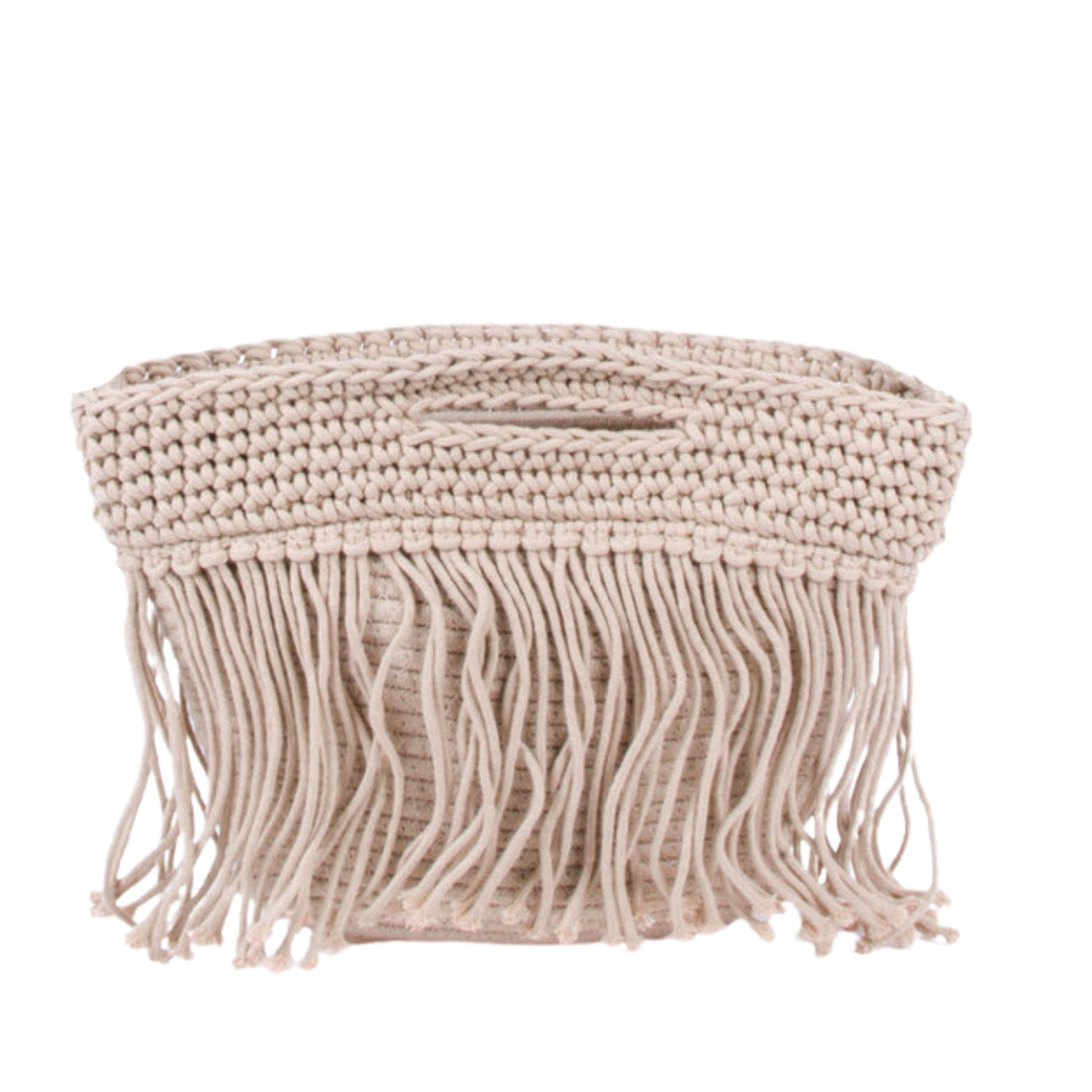 Nollia Ladies Woven Boho Chic Fringe Crochet Knit Crossbody Bag