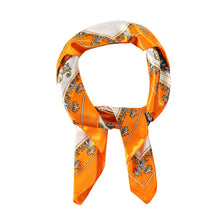 Load image into Gallery viewer, Satin Polyester Rococo Print Scarf
