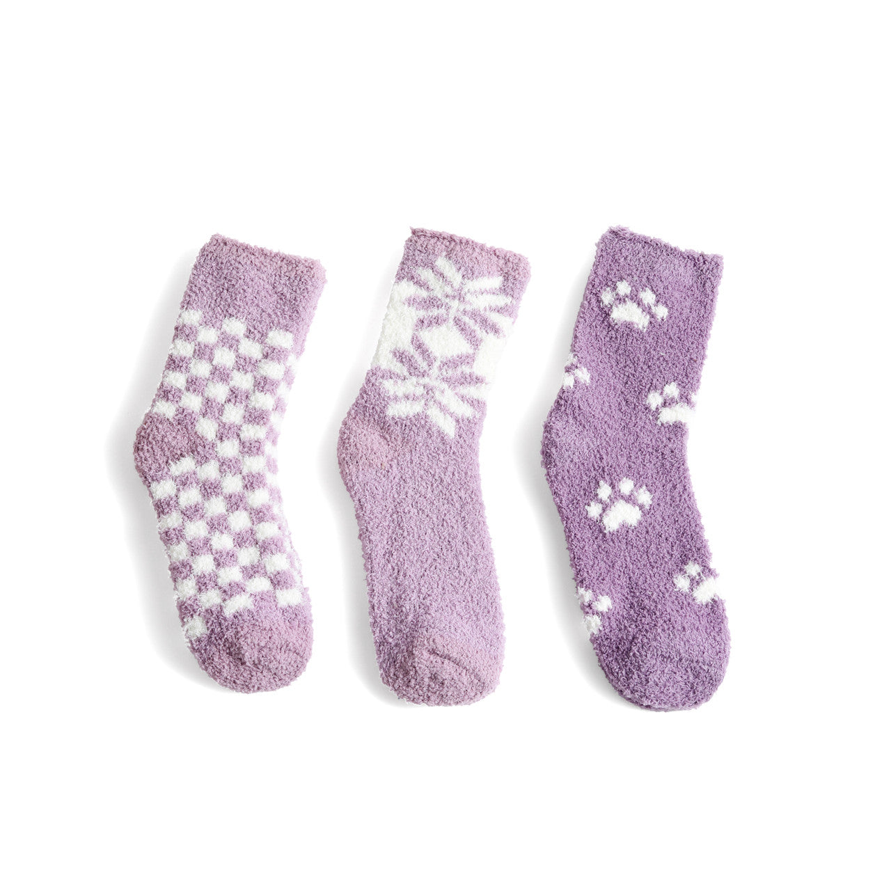 Nollia Ladies Fuzzy Socks – 3 Pair Cozy Winter Sock Set