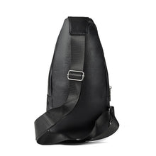 Load image into Gallery viewer, PU Leather Sling Bag - Adjustable with Slanted Zipper &amp; Multi-Compartment
