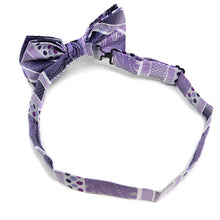 Load image into Gallery viewer, Laurant Bennet Bold Geometric Paisley Banded Bow Tie &amp; Round Hanky Set
