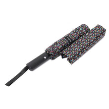 Load image into Gallery viewer, Nollia Compact Black with Colorful Bubble Auto-Open Umbrella – 12" Travel Size, Wind-Resistant
