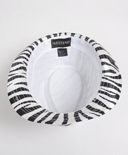Load image into Gallery viewer, Westend Spring/Summer Zebra Print Trilby Fedora Hat
