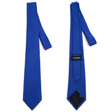 Load image into Gallery viewer, Feraricci [Promotion] Solid Satin Tie &amp; Matching Hanky Set – 3.25" Poly Neck Tie, 16 Color Options
