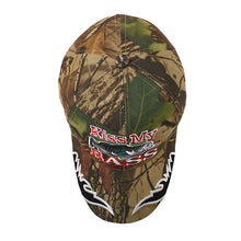 Load image into Gallery viewer, Parquet "Kiss My Bass" Camo 3D Embroidered Baseball Cap
