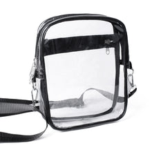 Load image into Gallery viewer, Nollia Clear Crossbody Mini Bag with black trim
