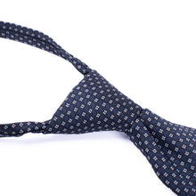 Load image into Gallery viewer, Umo Lorenzo 6-Piece Classic Black Microfiber Zipper Pre-Tied Necktie Set
