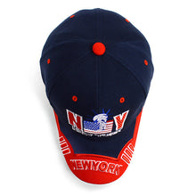 Load image into Gallery viewer, Parquet NY Flag Navy Blue 3D Embroidered Baseball Cap
