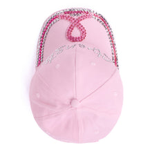 Load image into Gallery viewer, Nollia Strength Breast Cancer Awareness Crystal Bling Cap – Pink

