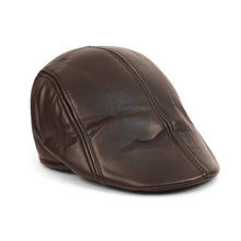 Load image into Gallery viewer, Westend Fall/Winter Traditional PU Leather Ivy Hat – Classic 6-Panel Cap
