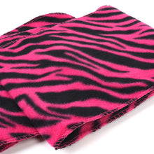 Load image into Gallery viewer, Nollia Women’s Pink Zebra Print Fleece Winter Hat, Scarf &amp; Gloves Set
