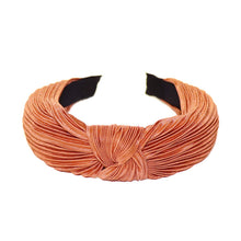 Load image into Gallery viewer, Nollia Pleated Solid "C" Shaped Headband – 12 Color Options
