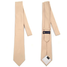 Load image into Gallery viewer, Umo Lorenzo Solid Satin Tie &amp; Matching Hanky Set – 3.25&quot; Poly Neck Tie
