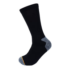 Load image into Gallery viewer, 60 Packs (180 Socks) Men's Heavy-Duty Crew Socks – Black or Charcoal, Moisture-Wicking, Arch Support, Reinforced Heel, Size 10-13 (Fits Shoe Size 6-12.5)

