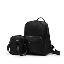 Load image into Gallery viewer, Nollia 2-Piece Quilted Commuter Backpack &amp; Crossbody Set
