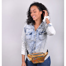Load image into Gallery viewer, Iridescent Metallic Waist Fanny Pack
