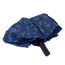 Load image into Gallery viewer, Nollia Compact Paris Pattern Auto-Open Umbrella – 12" Portable, Wind-Resistant
