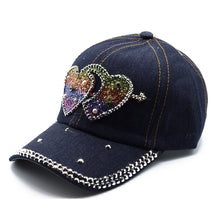 Load image into Gallery viewer, Nollia 12-Piece Assorted Bling Studs Denim Caps – Random Styles

